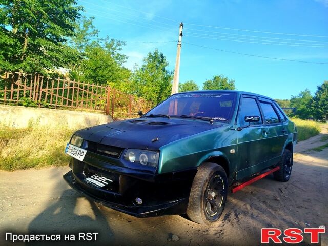 Зеленый ВАЗ 21099, объемом двигателя 1.3 л и пробегом 123 тыс. км за 1350 $, фото 1 на Automoto.ua