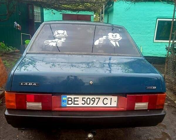 Зеленый ВАЗ 21099, объемом двигателя 1.5 л и пробегом 305 тыс. км за 690 $, фото 1 на Automoto.ua