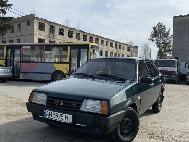 Зелений ВАЗ 21099, об'ємом двигуна 1.5 л та пробігом 10 тис. км за 1650 $, фото 1 на Automoto.ua