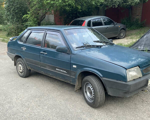 Зеленый ВАЗ 21099, объемом двигателя 1.5 л и пробегом 105 тыс. км за 1000 $, фото 1 на Automoto.ua