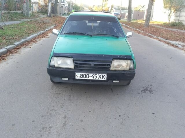 Зеленый ВАЗ 21099, объемом двигателя 1.5 л и пробегом 200 тыс. км за 630 $, фото 1 на Automoto.ua