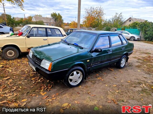 Зеленый ВАЗ 21099, объемом двигателя 1.5 л и пробегом 250 тыс. км за 670 $, фото 1 на Automoto.ua