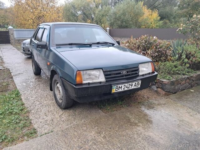 Зеленый ВАЗ 21099, объемом двигателя 1.5 л и пробегом 200 тыс. км за 850 $, фото 1 на Automoto.ua