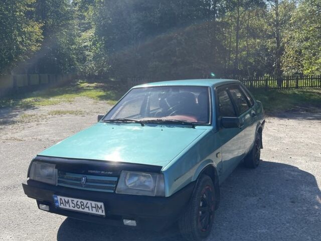 Зелений ВАЗ 21099, об'ємом двигуна 1.5 л та пробігом 80 тис. км за 1050 $, фото 1 на Automoto.ua