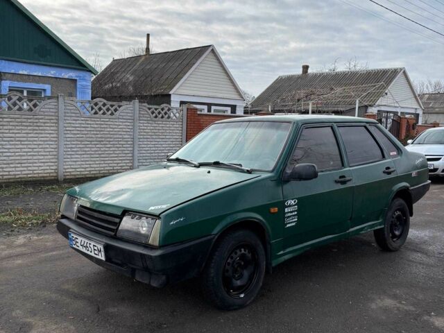 Зелений ВАЗ 21099, об'ємом двигуна 1.5 л та пробігом 386 тис. км за 883 $, фото 1 на Automoto.ua