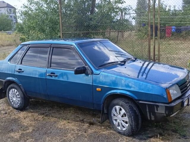 Зеленый ВАЗ 21099, объемом двигателя 1.5 л и пробегом 165 тыс. км за 1249 $, фото 1 на Automoto.ua