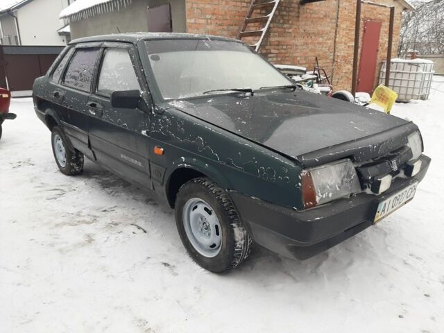 Зеленый ВАЗ 21099, объемом двигателя 1.5 л и пробегом 33 тыс. км за 637 $, фото 1 на Automoto.ua