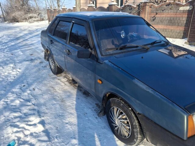Зеленый ВАЗ 21099, объемом двигателя 1.5 л и пробегом 187 тыс. км за 1500 $, фото 1 на Automoto.ua