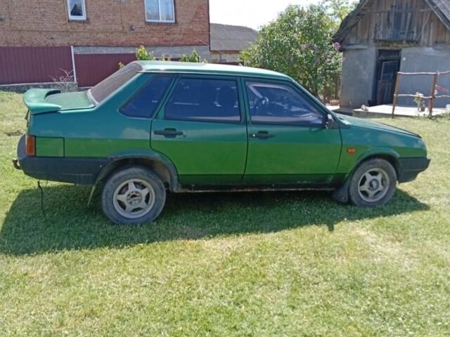 Зелений ВАЗ 21099, об'ємом двигуна 1.5 л та пробігом 192 тис. км за 894 $, фото 1 на Automoto.ua