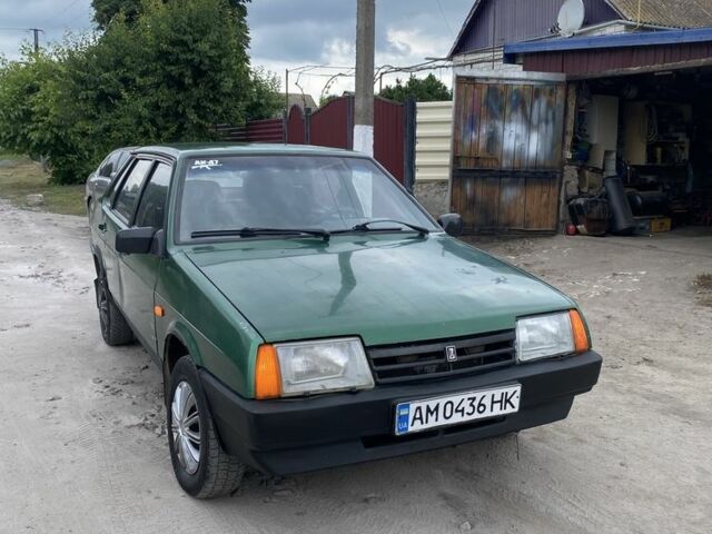 Зелений ВАЗ 21099, об'ємом двигуна 1.5 л та пробігом 400 тис. км за 644 $, фото 1 на Automoto.ua