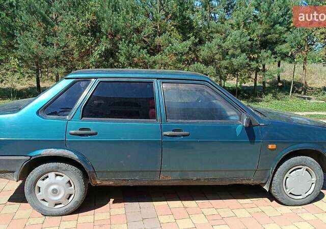 Зеленый ВАЗ 21099, объемом двигателя 1.5 л и пробегом 165 тыс. км за 1200 $, фото 1 на Automoto.ua