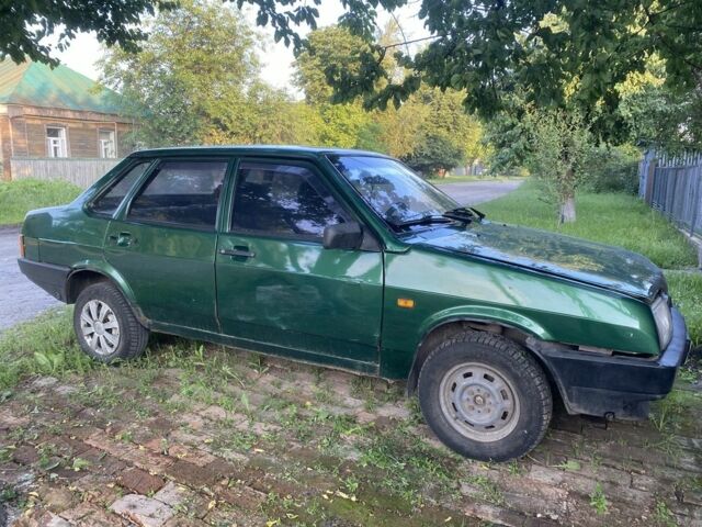 Зеленый ВАЗ 21099, объемом двигателя 1.5 л и пробегом 135 тыс. км за 653 $, фото 1 на Automoto.ua