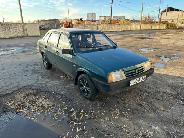 Зеленый ВАЗ 21099, объемом двигателя 5 л и пробегом 9 тыс. км за 770 $, фото 1 на Automoto.ua