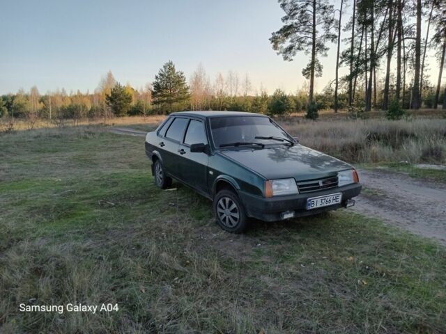 Зелений ВАЗ 21099, об'ємом двигуна 1.5 л та пробігом 300 тис. км за 1100 $, фото 1 на Automoto.ua