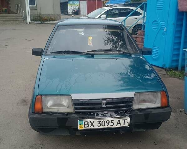 Зеленый ВАЗ 21099, объемом двигателя 1.5 л и пробегом 230 тыс. км за 1100 $, фото 1 на Automoto.ua