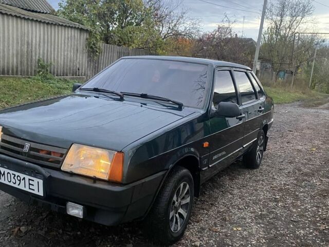 Зеленый ВАЗ 21099, объемом двигателя 1.5 л и пробегом 177 тыс. км за 1900 $, фото 1 на Automoto.ua
