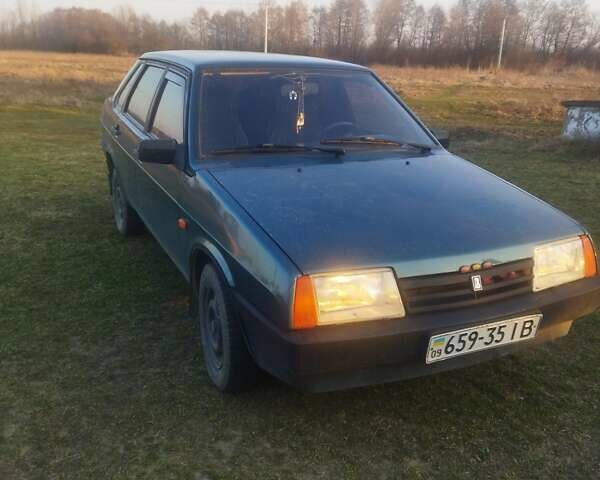 Зеленый ВАЗ 21099, объемом двигателя 0 л и пробегом 198 тыс. км за 2100 $, фото 1 на Automoto.ua