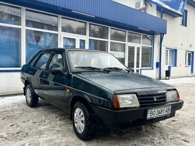 Зеленый ВАЗ 21099, объемом двигателя 1.5 л и пробегом 95 тыс. км за 900 $, фото 1 на Automoto.ua