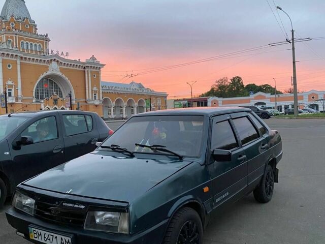 Зеленый ВАЗ 21099, объемом двигателя 1 л и пробегом 1 тыс. км за 950 $, фото 1 на Automoto.ua