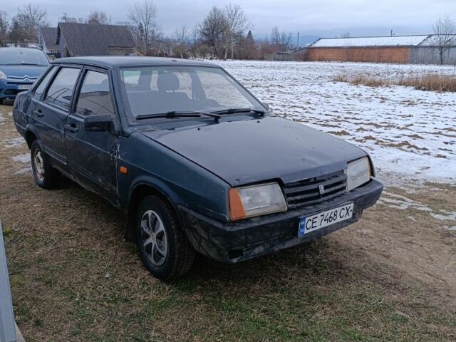 Зеленый ВАЗ 21099, объемом двигателя 1.5 л и пробегом 178 тыс. км за 590 $, фото 1 на Automoto.ua