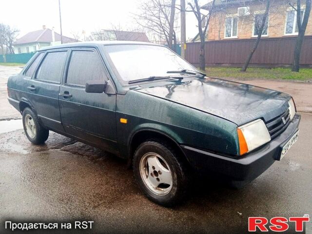 Зелений ВАЗ 21099, об'ємом двигуна 1.5 л та пробігом 200 тис. км за 1100 $, фото 1 на Automoto.ua