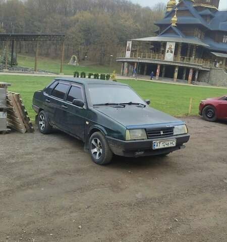 Зелений ВАЗ 21099, об'ємом двигуна 1.5 л та пробігом 205 тис. км за 1150 $, фото 1 на Automoto.ua