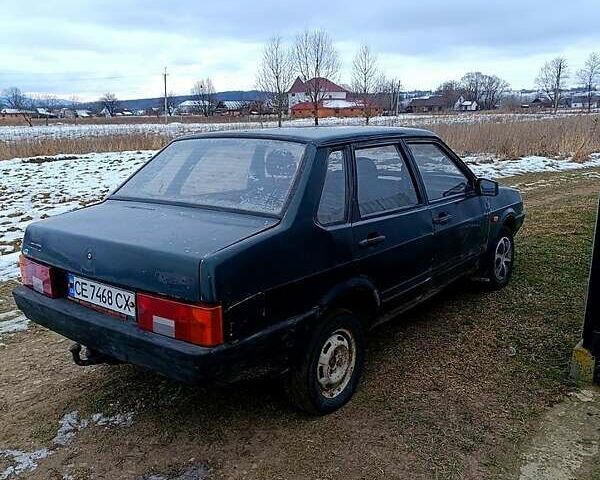 Зеленый ВАЗ 21099, объемом двигателя 1.5 л и пробегом 189 тыс. км за 640 $, фото 1 на Automoto.ua