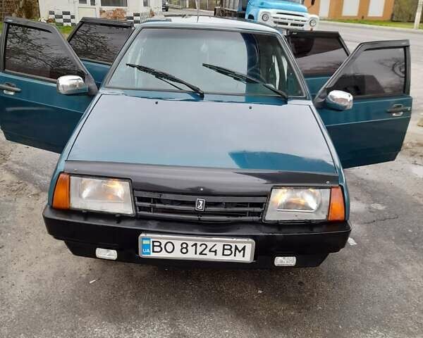 Зеленый ВАЗ 21099, объемом двигателя 1.5 л и пробегом 100 тыс. км за 1700 $, фото 1 на Automoto.ua
