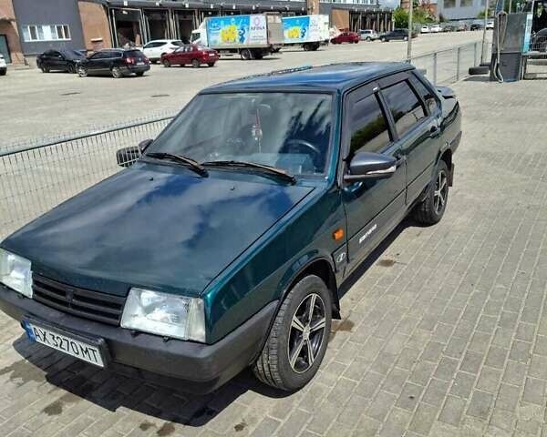 Зеленый ВАЗ 21099, объемом двигателя 1.5 л и пробегом 213 тыс. км за 2100 $, фото 1 на Automoto.ua