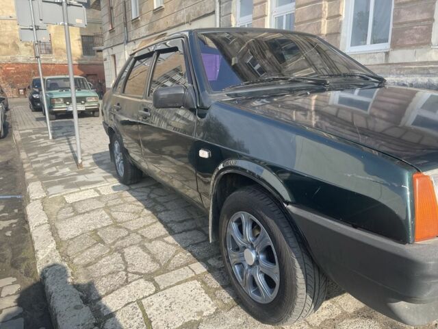 Зеленый ВАЗ 21099, объемом двигателя 1.5 л и пробегом 200 тыс. км за 1600 $, фото 1 на Automoto.ua