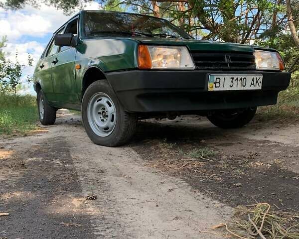 Зеленый ВАЗ 21099, объемом двигателя 1.5 л и пробегом 251 тыс. км за 1300 $, фото 1 на Automoto.ua