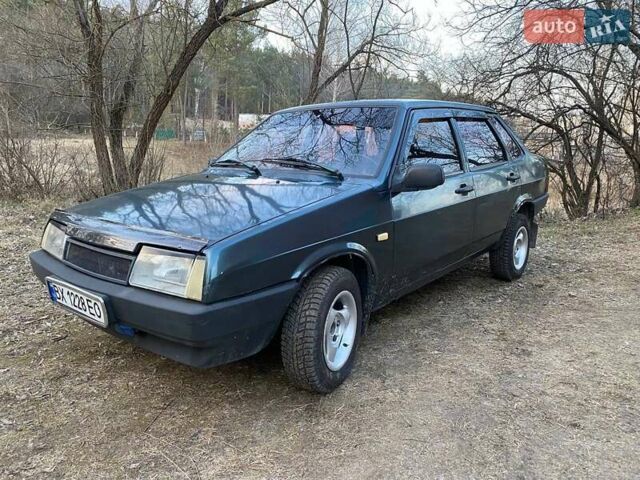 Зеленый ВАЗ 21099, объемом двигателя 1.5 л и пробегом 77 тыс. км за 1200 $, фото 1 на Automoto.ua