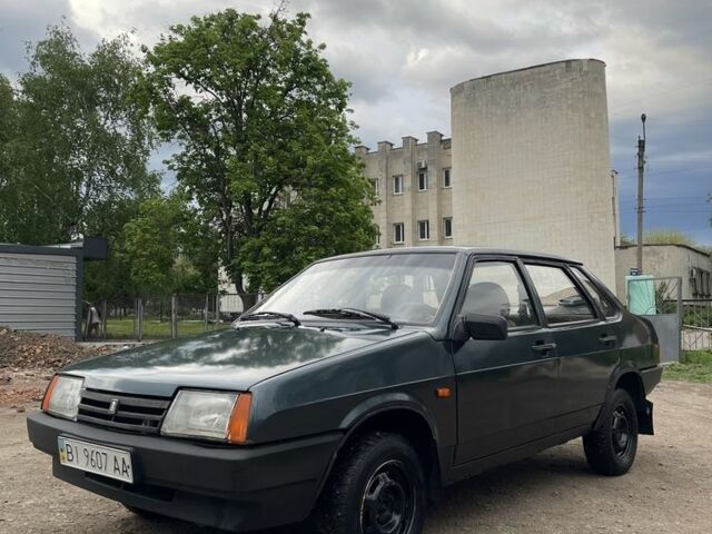Зеленый ВАЗ 21099, объемом двигателя 1.5 л и пробегом 211 тыс. км за 1400 $, фото 1 на Automoto.ua