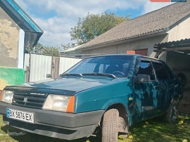 Зелений ВАЗ 21099, об'ємом двигуна 1.5 л та пробігом 230 тис. км за 1100 $, фото 1 на Automoto.ua