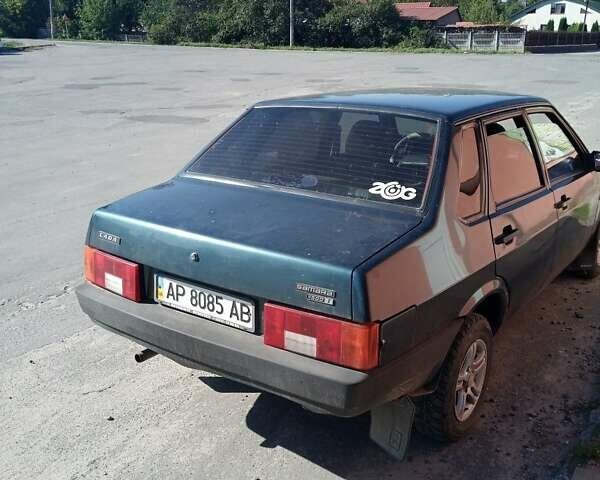Зеленый ВАЗ 21099, объемом двигателя 1.5 л и пробегом 158 тыс. км за 1200 $, фото 1 на Automoto.ua