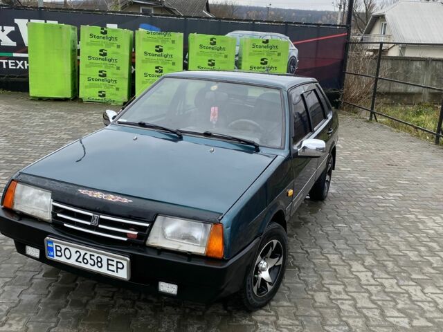 Зеленый ВАЗ 21099, объемом двигателя 1.5 л и пробегом 188 тыс. км за 1800 $, фото 1 на Automoto.ua