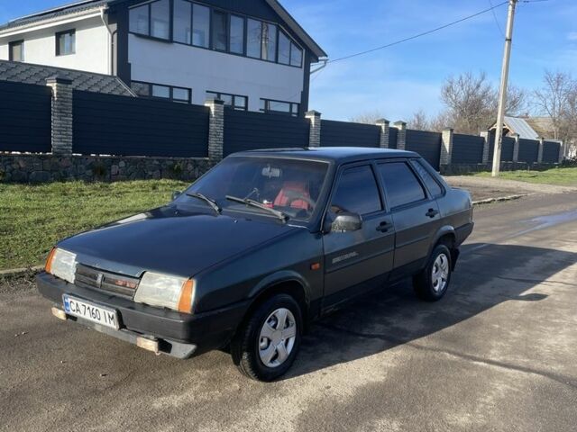 Зеленый ВАЗ 21099, объемом двигателя 1.5 л и пробегом 102 тыс. км за 1350 $, фото 1 на Automoto.ua