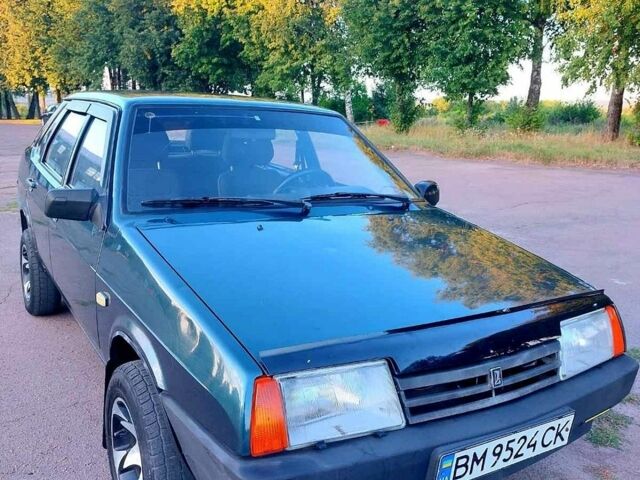 Зеленый ВАЗ 21099, объемом двигателя 1.5 л и пробегом 277 тыс. км за 1800 $, фото 1 на Automoto.ua