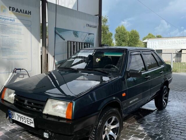 Зелений ВАЗ 21099, об'ємом двигуна 1.5 л та пробігом 170 тис. км за 3500 $, фото 1 на Automoto.ua