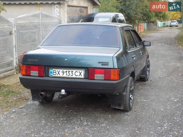 Зеленый ВАЗ 21099, объемом двигателя 1.6 л и пробегом 210 тыс. км за 1350 $, фото 1 на Automoto.ua