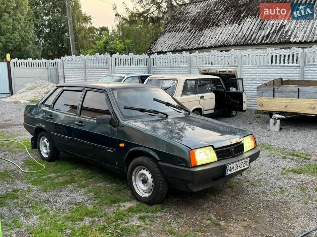 Зеленый ВАЗ 21099, объемом двигателя 1.5 л и пробегом 150 тыс. км за 900 $, фото 1 на Automoto.ua