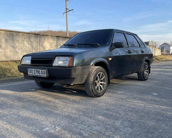 Зелений ВАЗ 21099, об'ємом двигуна 1.5 л та пробігом 190 тис. км за 1330 $, фото 1 на Automoto.ua