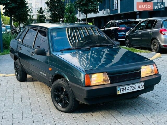 Зеленый ВАЗ 21099, объемом двигателя 1.5 л и пробегом 170 тыс. км за 750 $, фото 1 на Automoto.ua