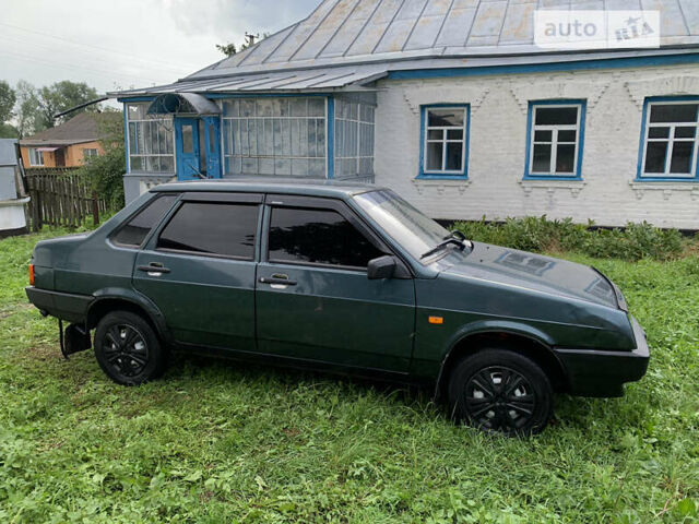 Зеленый ВАЗ 21099, объемом двигателя 1.5 л и пробегом 50 тыс. км за 2000 $, фото 1 на Automoto.ua