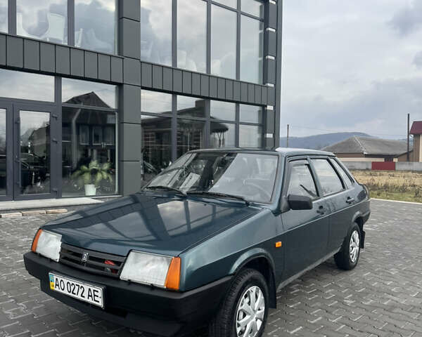 Зеленый ВАЗ 21099, объемом двигателя 1.6 л и пробегом 129 тыс. км за 1250 $, фото 1 на Automoto.ua