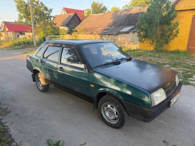 Зеленый ВАЗ 21099, объемом двигателя 1.3 л и пробегом 523 тыс. км за 602 $, фото 1 на Automoto.ua