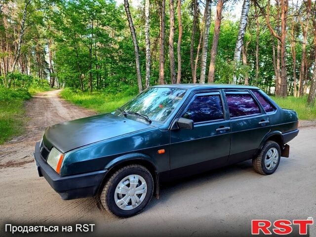 Зеленый ВАЗ 21099, объемом двигателя 1.5 л и пробегом 185 тыс. км за 950 $, фото 1 на Automoto.ua