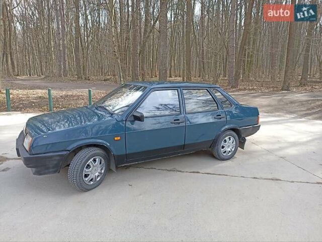 Зеленый ВАЗ 21099, объемом двигателя 1.5 л и пробегом 53 тыс. км за 1150 $, фото 1 на Automoto.ua