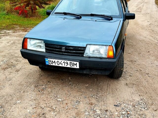 Зеленый ВАЗ 21099, объемом двигателя 1.5 л и пробегом 240 тыс. км за 800 $, фото 1 на Automoto.ua