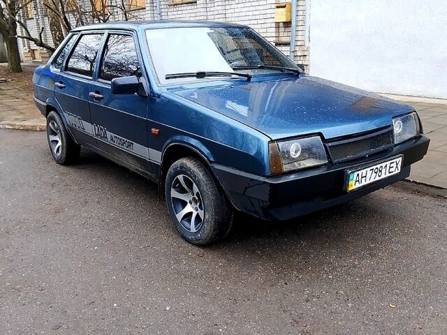 Зеленый ВАЗ 21099, объемом двигателя 1.5 л и пробегом 222 тыс. км за 1470 $, фото 1 на Automoto.ua